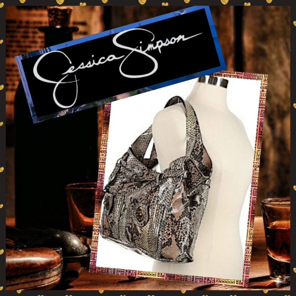 Jessica Simpson Faux Snakeskin Bag